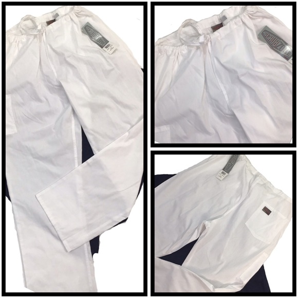 ScrubZone - 
Landau Unisex Relaxed Fit 2-Pocket Drawstring Cargo Scrub Pants - L - Picture 3 of 14